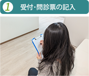 受付・問診票の記入